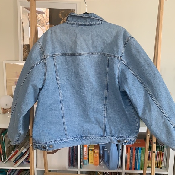 Vintage Lee sherpa lined Jean Jacket Size L-XL - Picture 3 of 9